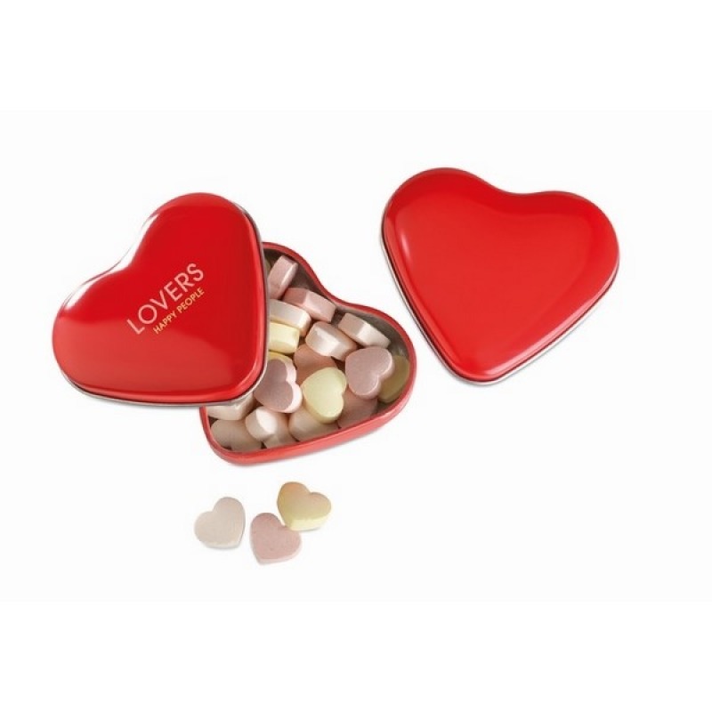 Heart with candy box, Heart-shaped candies, Candy