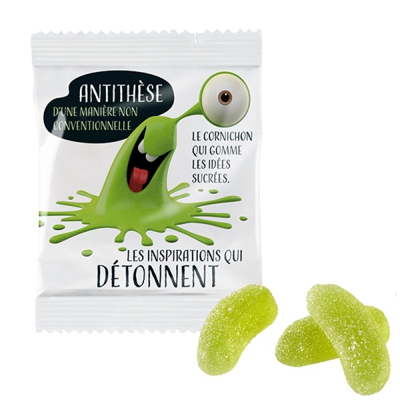Gommes de fruits aux cornichons vegan