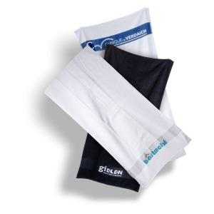 Jacquard cotton towel 50x100cm - cottonland® - 400gsm - Colour White