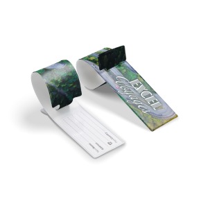 Étiquette à bagage en pvc recyclé - PUHT marquage quadri 1 face