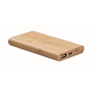 4000 mAh bamboo powerbank 