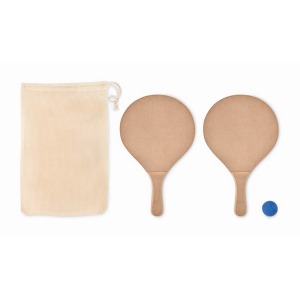 Beach tennis racquet set