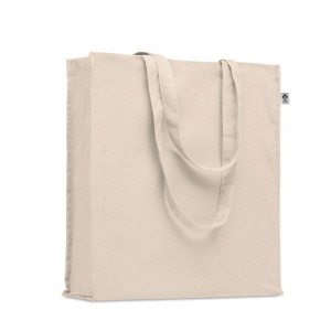 Large natural shopping bag in organic cotton