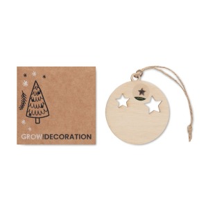 Wooden Christmas tree decoration