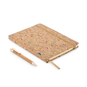 CORNOTA - A5 coloured cork notebook
