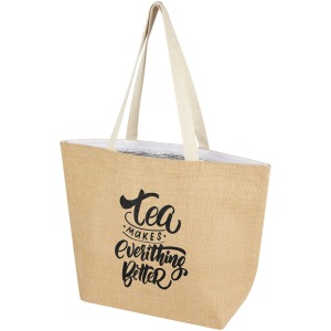 Juta 12 L insulated shopping bag in 300 g/m² jute