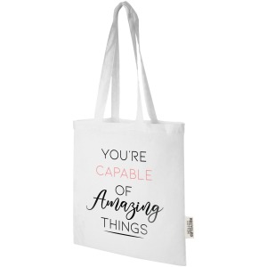 7 L Madras shopping bag in 140 g/m2 GRS-certified cotton