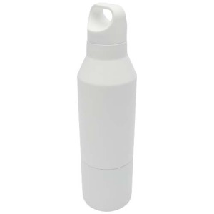Bouteille isotherme Odessy de 600 ml en acier inoxydable recyclé RCS avec gobelet de 300 ml