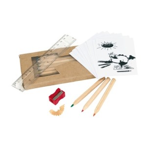 Set of coloured pencils