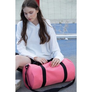 Recycled tubular bag with front pocket