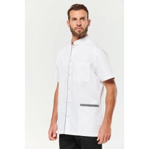 Men's polycotton blouse with press studs