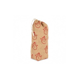 Bottle holder with Christmas motifs