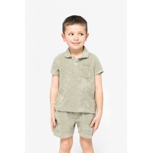 Boy's terry polo shirt
