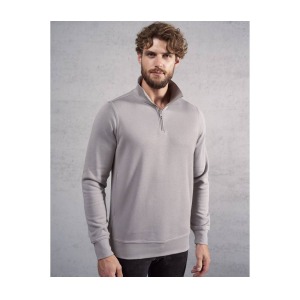 Zip-neck sweatshirt