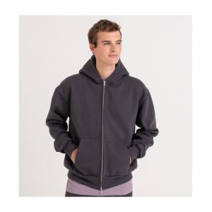 Sweat capuche zippé lourd