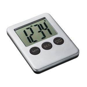 Kitchen timer reflects-laurinburg silver