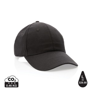 6 panel cap in recycled cotton 190gr IMPACT