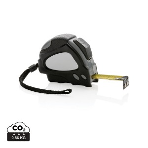 Auto stop tape measure 5M/19mm in recycled plastic RCS