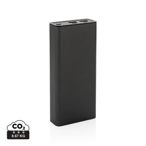 20,000 mAh and 20W Powerbank in recycled aluminum RCS Terra