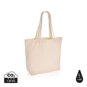 Aware 240g/m² recycled undyed canvas shopping bag