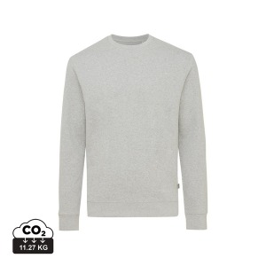 Round-neck sweater in undyed recycled cotton Iqoniq Denali