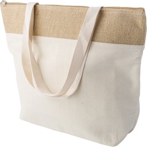 Randy cotton jute cooler bag