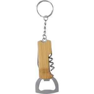 Stuart bamboo bottle opener key ring