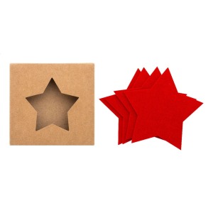 Set of Christmas coasters in RPET