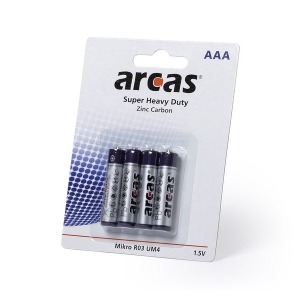 Blister pack of 4 batteries 1,5V AAA/ R03
