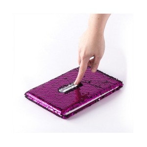 A5 glitter notebook
