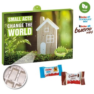 Calendrier de l'avent Premium cadeau version écologique avec Kinder