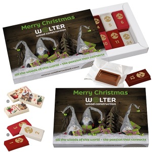 Advent Calendar - Gift Box - Individual - with Chocolate Napolitains
