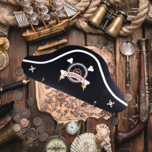 Cardboard pirate's cap