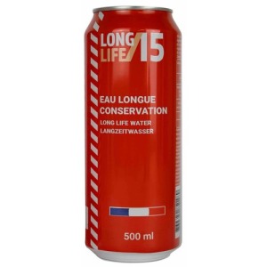 Emergency food water can 15 years. Not personalised 50cL