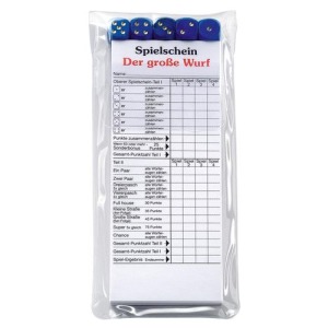 Dice game The big throw in its case