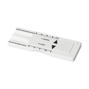 Tire wear tester key ring