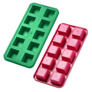 Square ice-cube mould, reusable