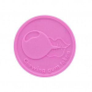 Recycled chewing gum token