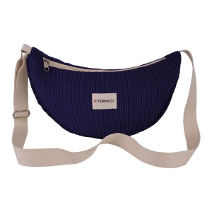 Half-moon banana in corduroy