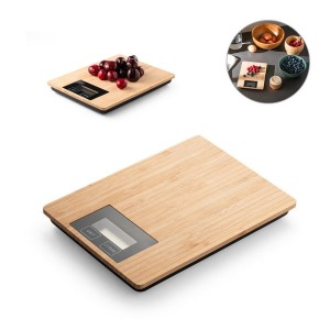 Digital bamboo kitchen scale