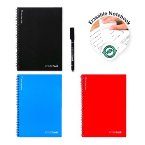 INFINITEBOOK PLAIN A5. Infinitebook with soft cover and 15 plain whiteboard pages