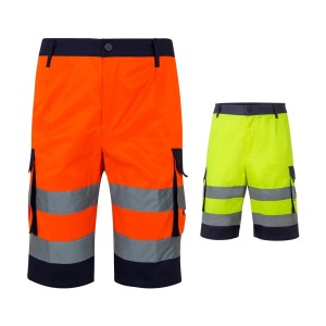 VL HADES. Two-tone 210g/m² multi-pocket Bermuda shorts, 20% cotton and 80% polyester