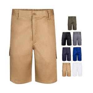 VL CHIONE. 200g/m² multi-pocket twill Bermuda shorts in 35% cotton and 65% polyester