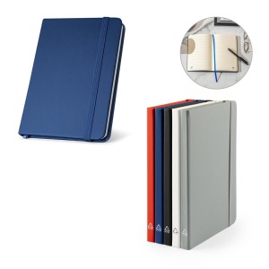 CAMPUS. A5 hard cover notebook in 35% recycled PU with lined pages