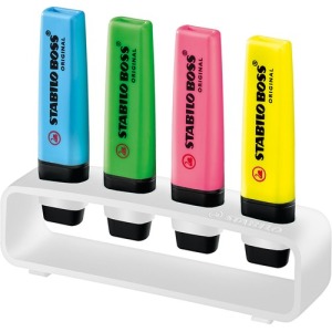 STABILO BOSS ORIGINAL Desktop set of 4 highlighters