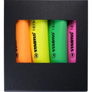 STABILO NEON Highlighter Set of 4