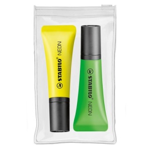 STABILO NEON Highlighter Zipped case of 2