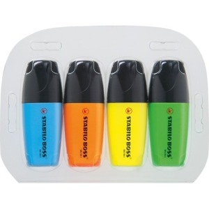 STABILO BOSS MINI highlighter Set of 4