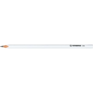 STABILO white triangular graphite pencil