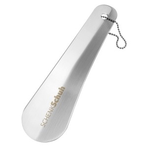 Short metal shoehorn